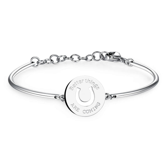 Chakra Horseshoe Pendant Bracelet (Silver) | Brosway Italia | Luby 