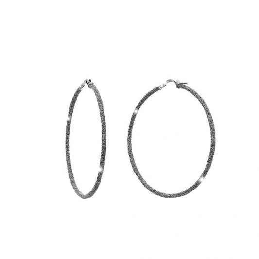 Jolie small hoop earrings with micro diamonds | Rebecca | Luby 