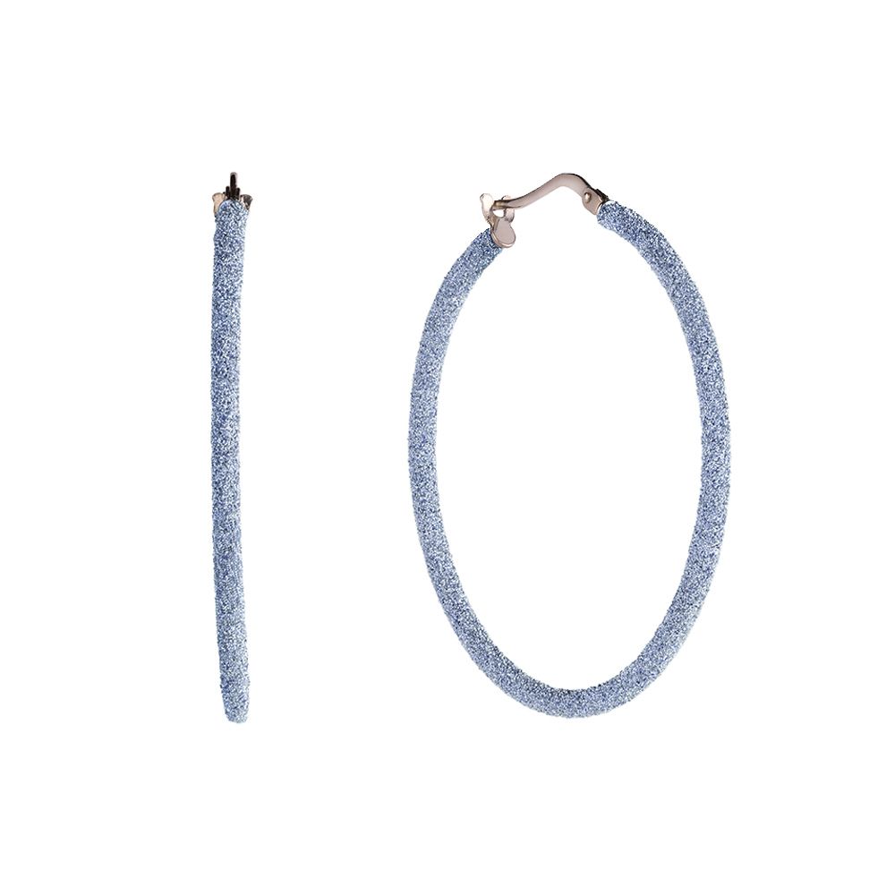 Jolie small hoop earrings with micro diamonds | Rebecca | Luby 