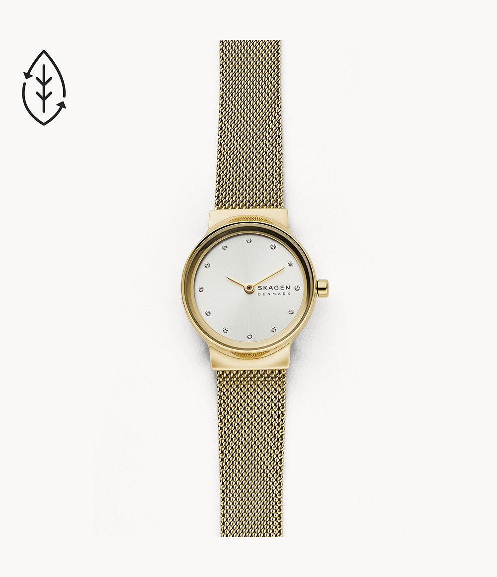 Freja Mesh Watch (Gold) | Skagen | Luby 