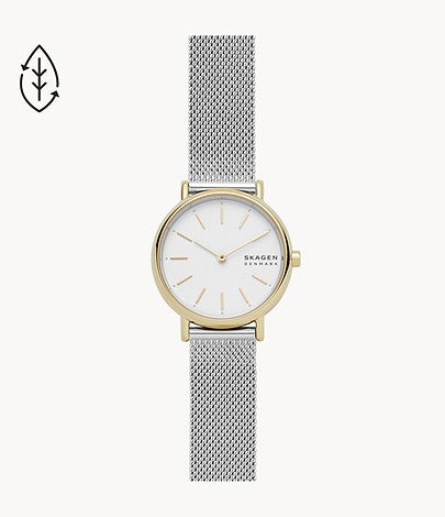 Signatur Mesh Watch (Silver/Gold) | Skagen | Luby 