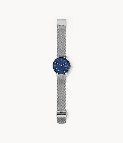 Signatur Mesh Watch (Silver/Blue) | Skagen | Luby 