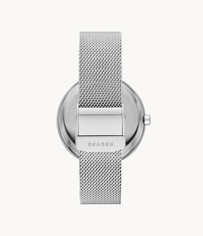 Karolina Solar-Powered Mesh Watch (Silver) | Skagen | Luby 