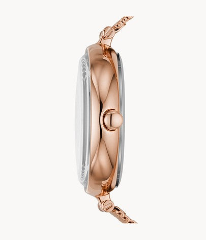 Karolina Solar-Powered Mesh Watch (Rose-Gold) | Skagen | Luby 