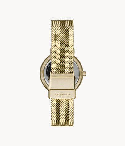 Signatur Mesh Watch (Gold/Blue) | Skagen | Luby 