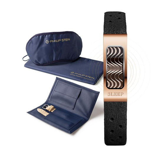 Slim Sleep Bracelet Kit XL (Black/Rose-Gold) | Philip Stein | Luby 