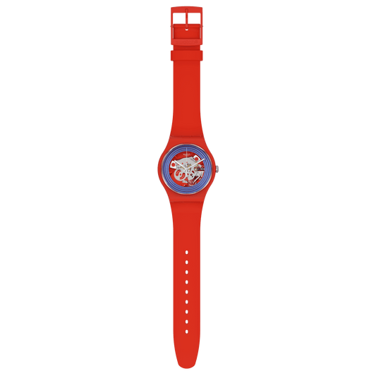 Blue Rings Red | Swatch | Luby 