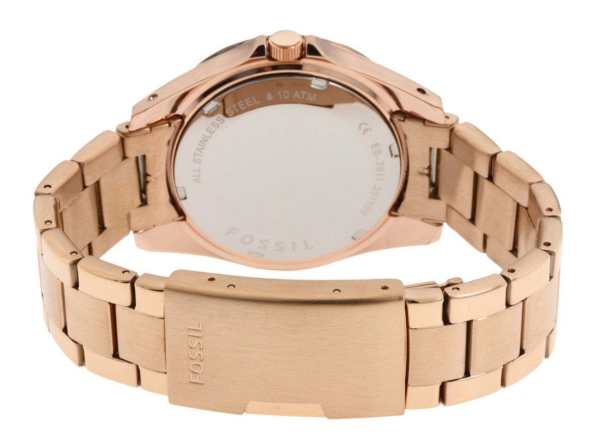 Riley Multifunction Rose-Tone Stainless Steel Watch | Fossil | Luby 