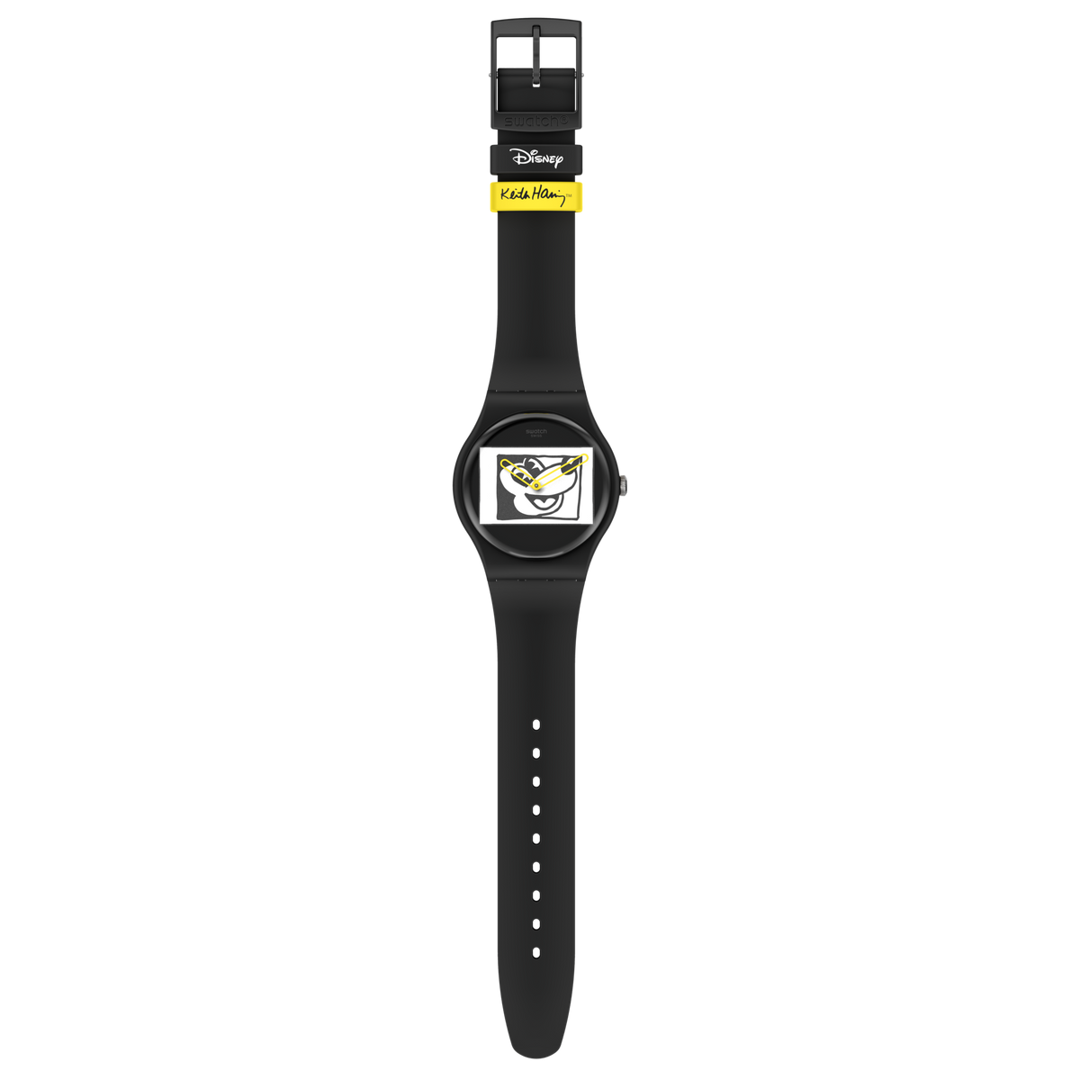 Mickey Blanc Sur Noir | Swatch | Luby 