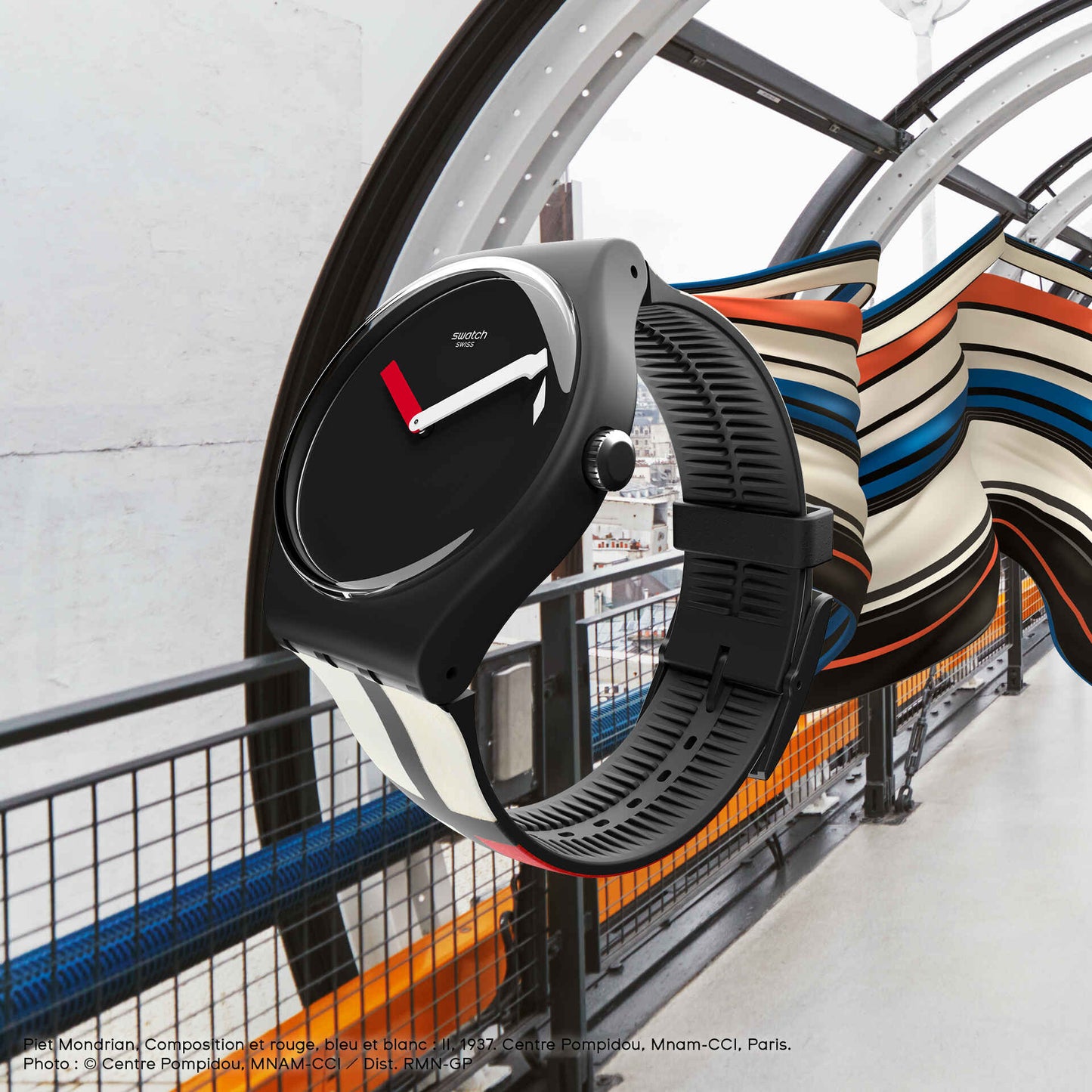 Red, Blue and White, by Piet Mondrian | Swatch | Luby 