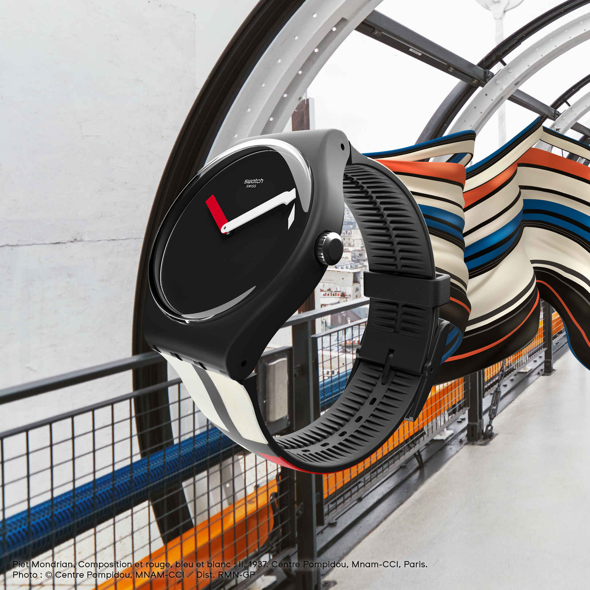 Red, Blue and White, by Piet Mondrian | Swatch | Luby 