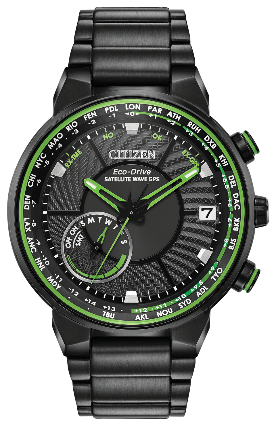 Satellite Wave GPS Freedom (Black-Green) | Citizen | Luby 