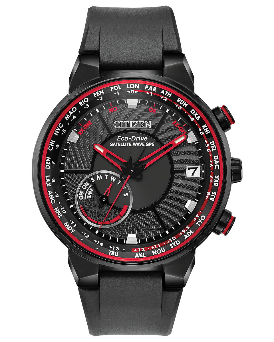 Satellite Wave GPS Freedom (Black-Red) | Citizen | Luby 
