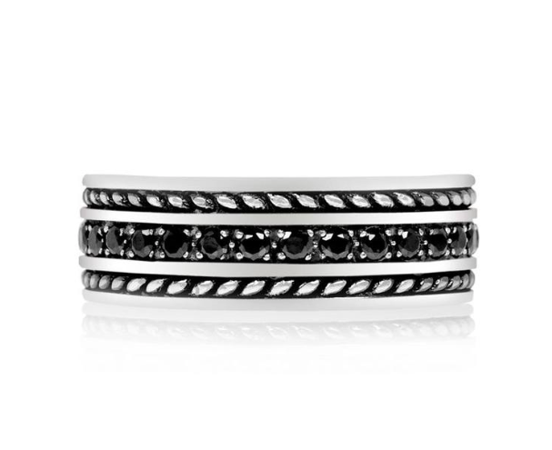 Black Stones Steel Ring | ARZ Steel | Luby 