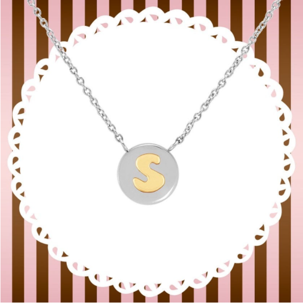 Letter S Silver & Gold Necklace | Nomination Italy | Luby 