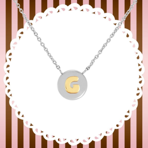 Letter G Silver & Gold Necklace | Nomination Italy | Luby 