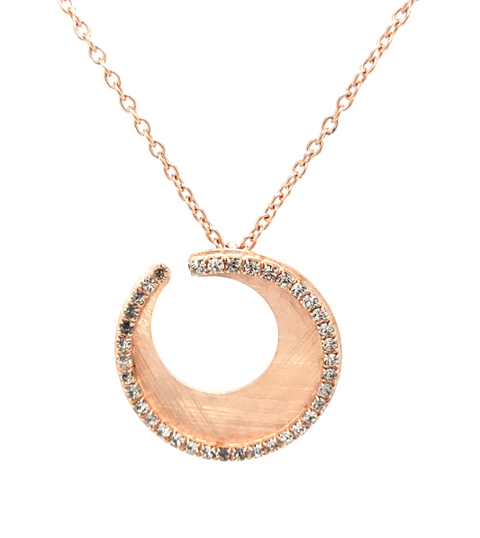 New Moon Curved Swirl Bronze Earrings | Stroili Oro | Luby 