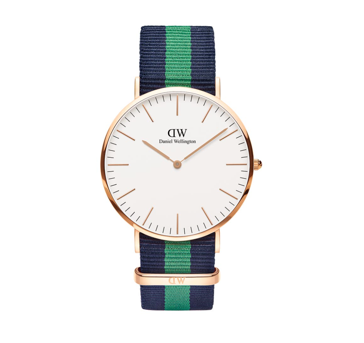 Classic Warwick Watch (Navy Blue-Green/Rose-Gold) | Daniel Wellington | Luby 