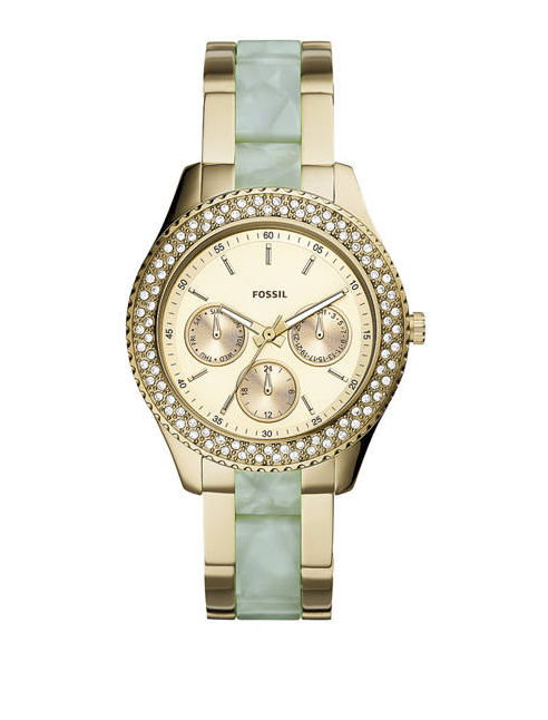 Stella Two-Tone/Acetate Watch | Fossil | Luby 