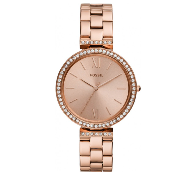 Madeline Three-Hand Rose Gold-Tone Stainless Steel Watch | Fossil | Luby 