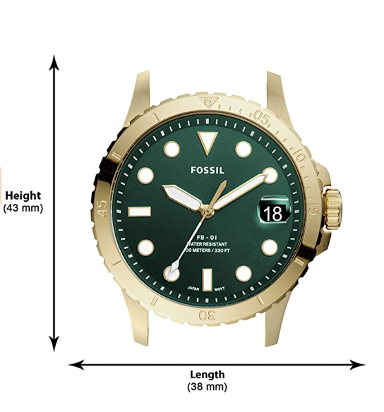 FB-01 Watch (Gold/Green) | Fossil | Luby 