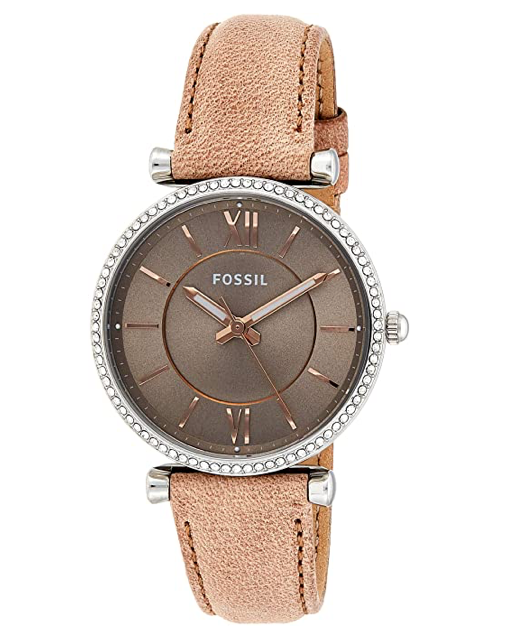 Carlie Watch (Sand/Silver) | Fossil | Luby 