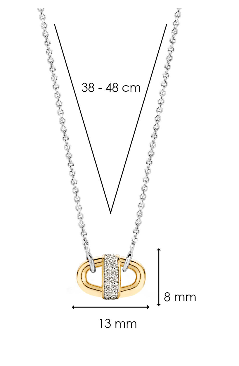 SPARKLE SILVER & GOLD NECKLACE | Ti Sento Milano | Luby 