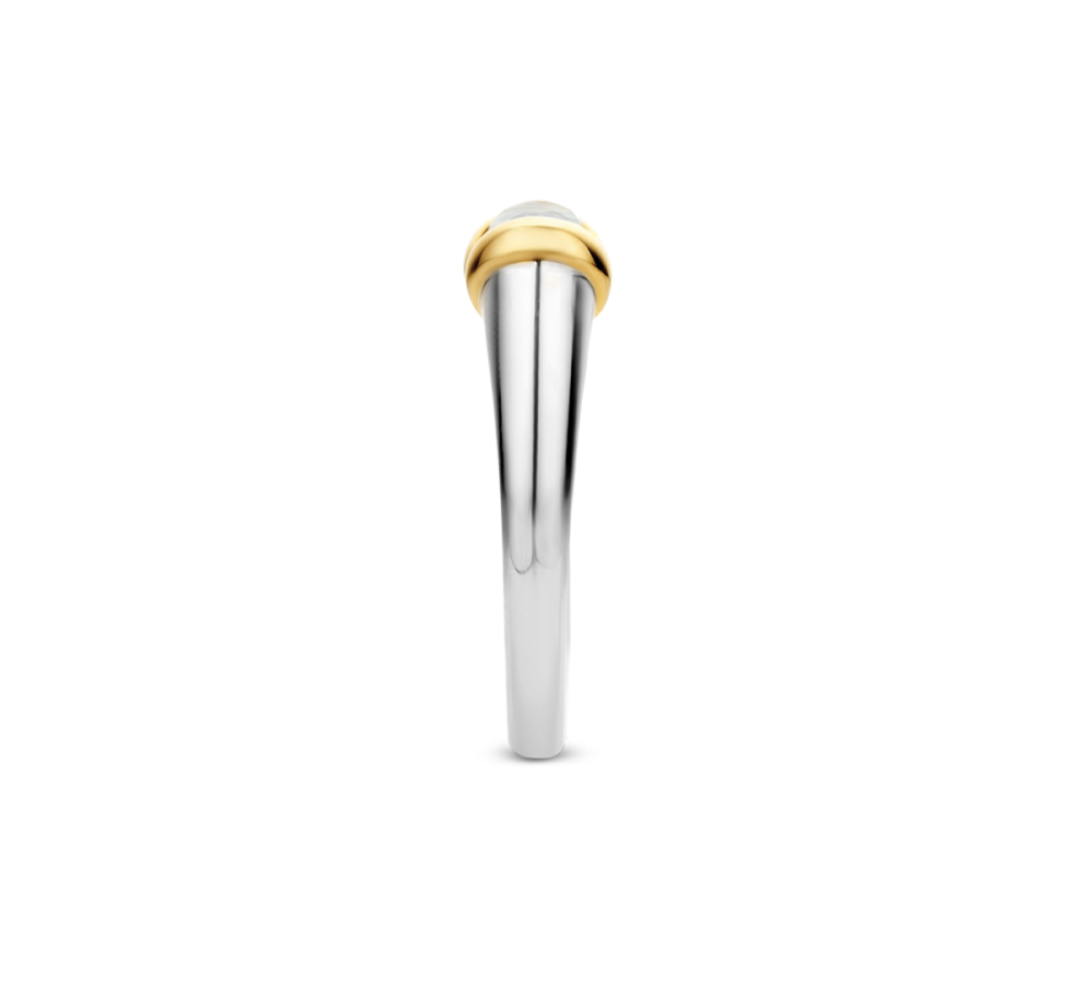 DOUBLE STONE TWO-TONE RING | Ti Sento Milano | Luby 