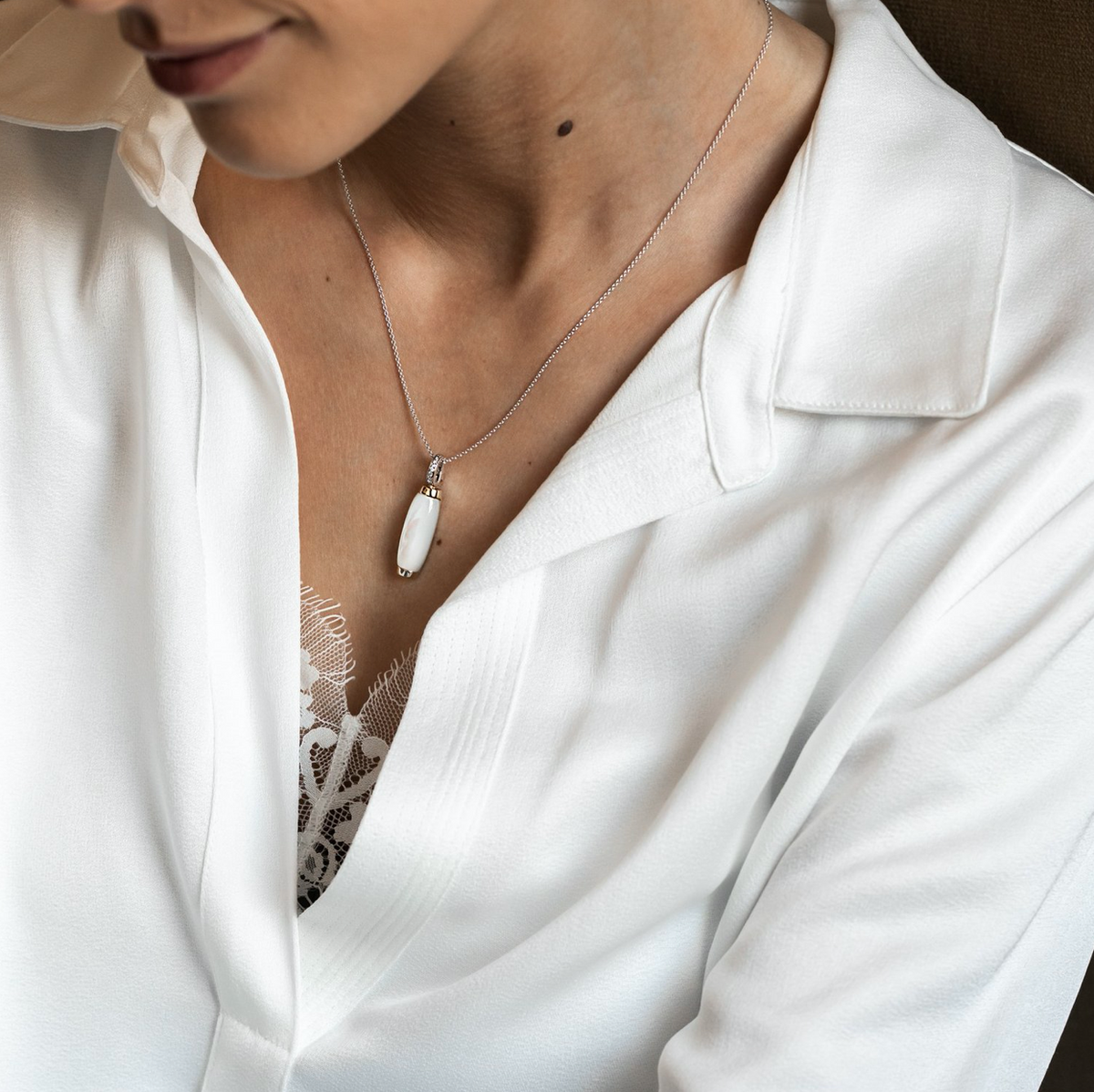 SKINNY TWO-TONE NECKLACE | Ti Sento Milano | Luby 