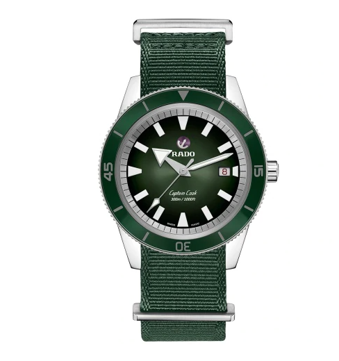 Captain Cook Automatic XL (Silver-Green) | Rado | Luby 