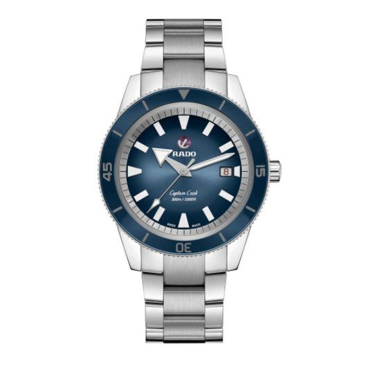 Captain Cook Automatic XL (Silver-Blue) Set | Rado | Luby 