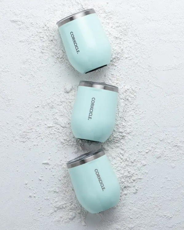 Gloss Powder Blue Stemless | Corkcicle | Luby 
