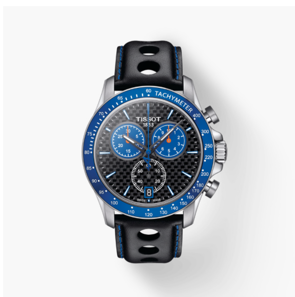 V8 Alpine Chronograph (Black/Blue) | Tissot | Luby 