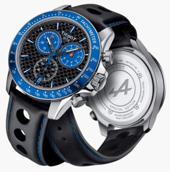 V8 Alpine Chronograph (Black/Blue) | Tissot | Luby 