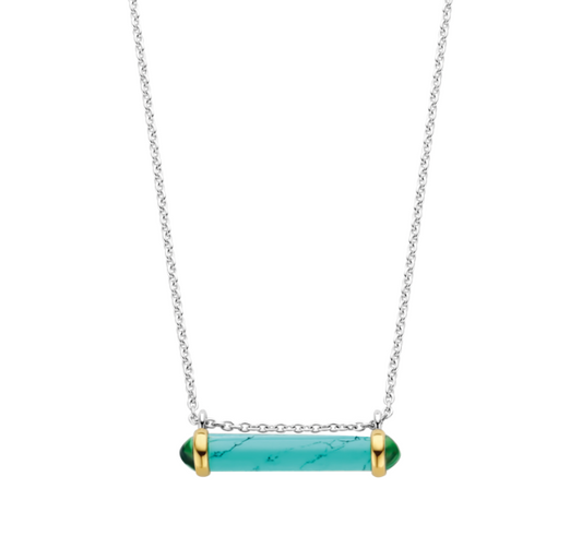 Turquoise Blue Tube-shaped stone | Ti Sento Milano | Luby 