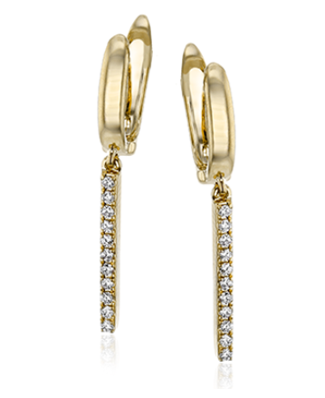 Zeghani The Minimalist Earring 14K Yellow Gold