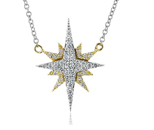 Zeghani 14K Diamond Cosmic Pendant