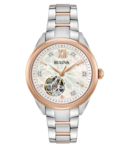 Womens Diamond Rose Gold Automatic Classic Watch | Bulova | Luby 