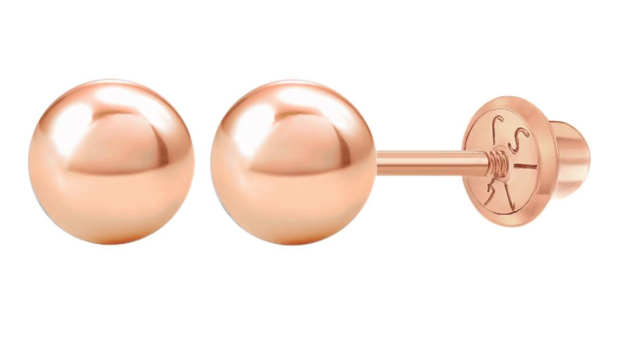 Rose Gold Classic Ball Stud | Children Collection | Luby 