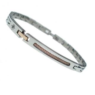 SILVER AND ROSE GOLD BRACELET | Zancan | Luby 