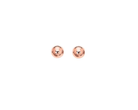 14K Gold Polished 6mm Post Earring