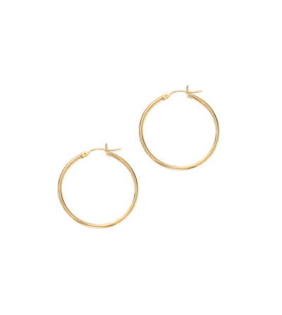 14K Gold Endless Hoop Earring | Luby Gold Collection | Luby 