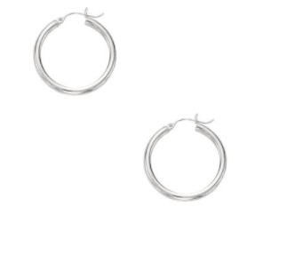 14K Gold 2x20mm Hoops