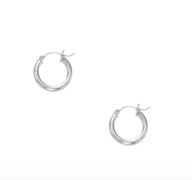 14K Gold 3x15mm Hoops | Luby Gold Collection | Luby 