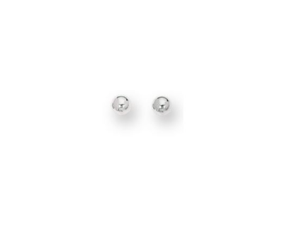 14K Gold Polished 4mm Post Earring