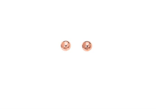 14K Gold Polished 4mm Post Earring