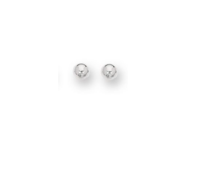 14K Gold Polished 6mm Post Earring