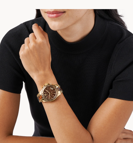 Michael Kors Everest Chronograph Two-Tone Stainless Steel Watch | Michael Kors | Luby 