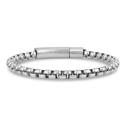 5mm Steel Box Link Bracelet | ARZ Steel | Luby 