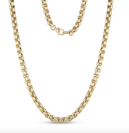 6mm Round Box Necklace 24" | ARZ Steel | Luby 